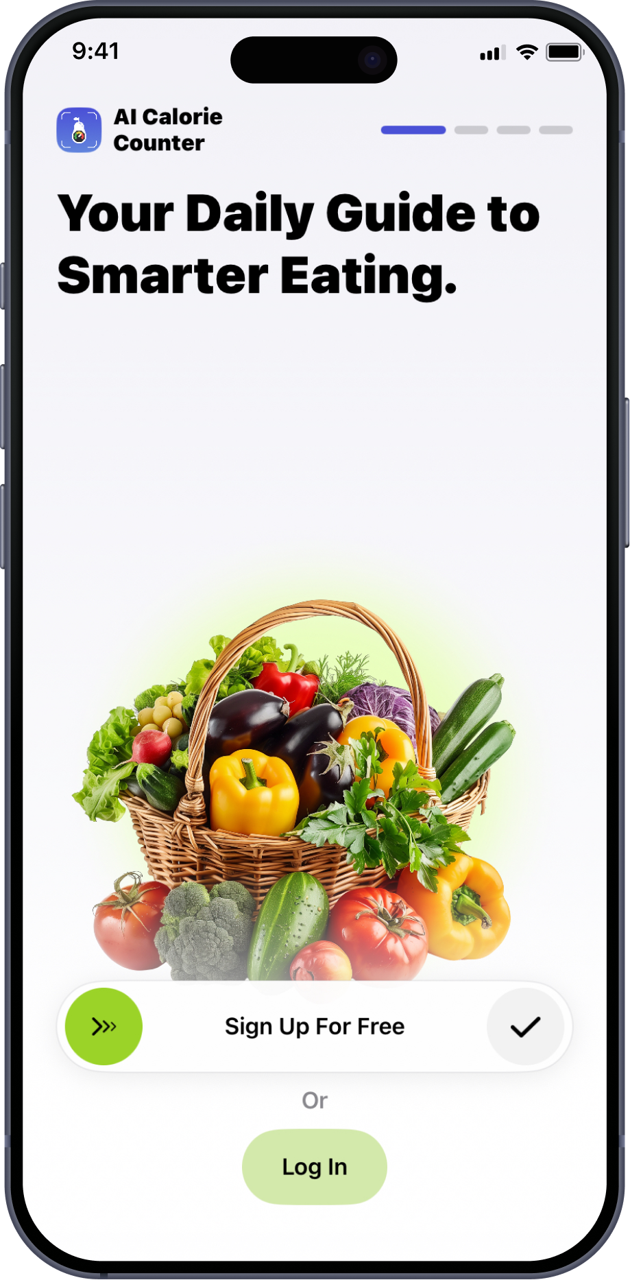Mobile app screen 1