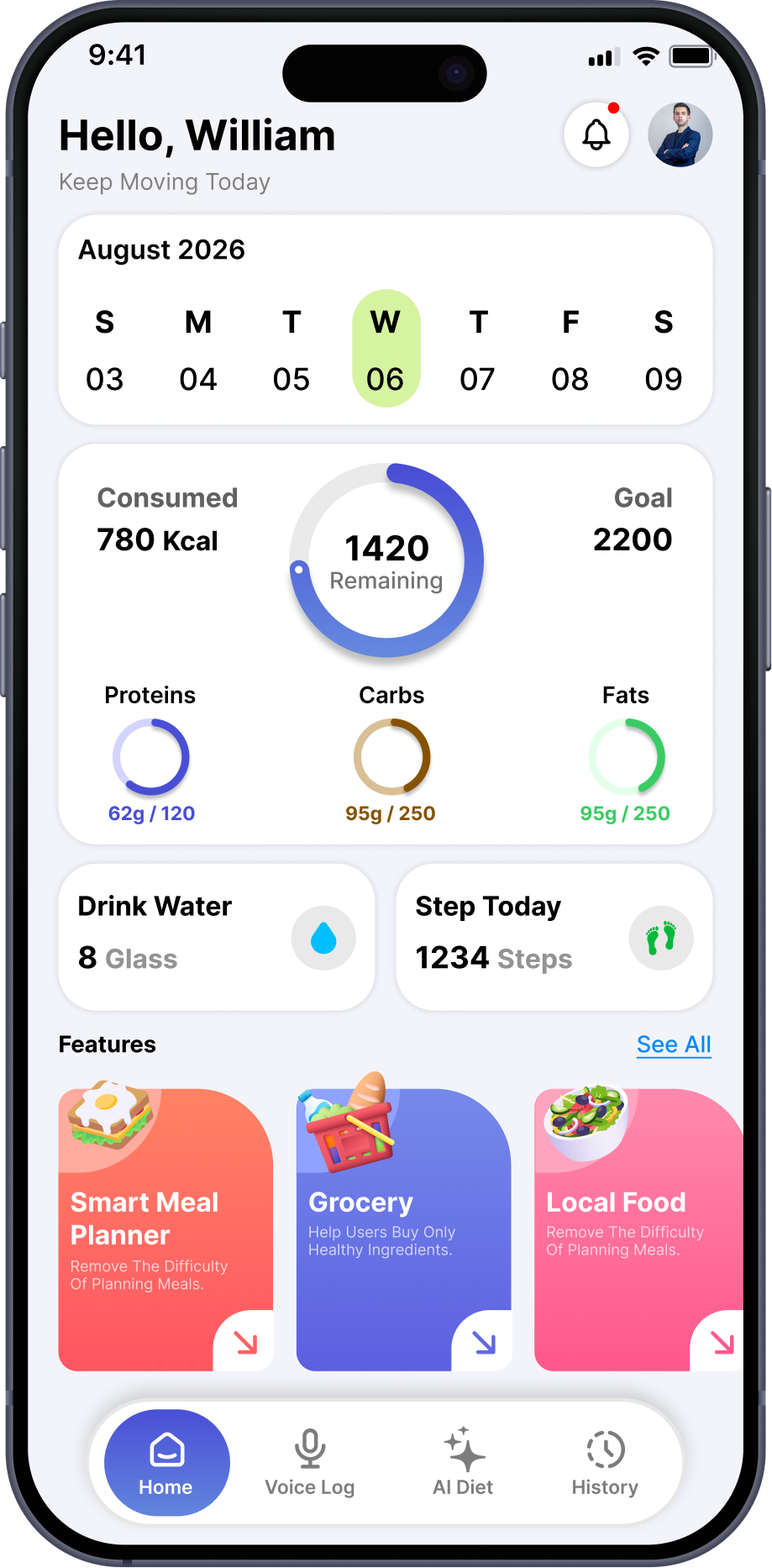 Mobile app screen 2