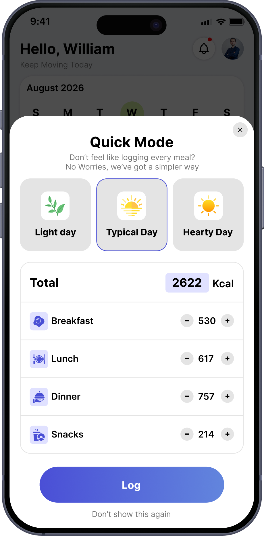 Mobile app screen 3