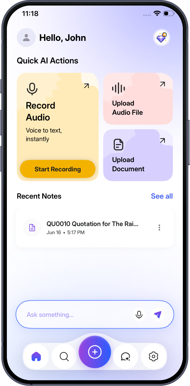 Mobile app screen 1