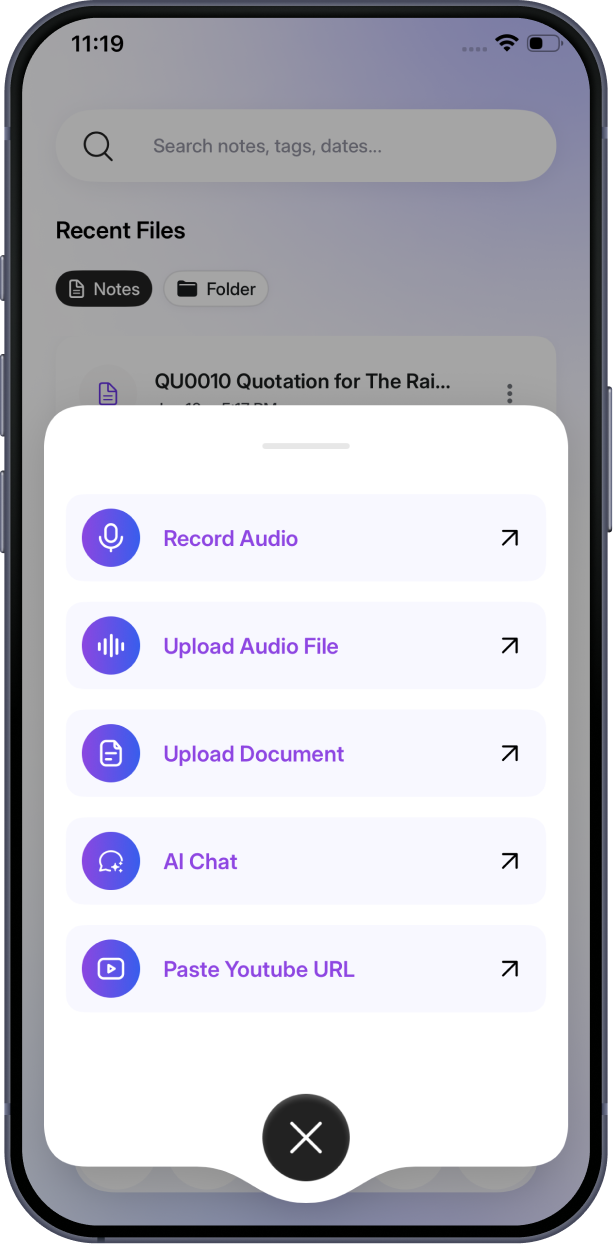 Mobile app screen 3