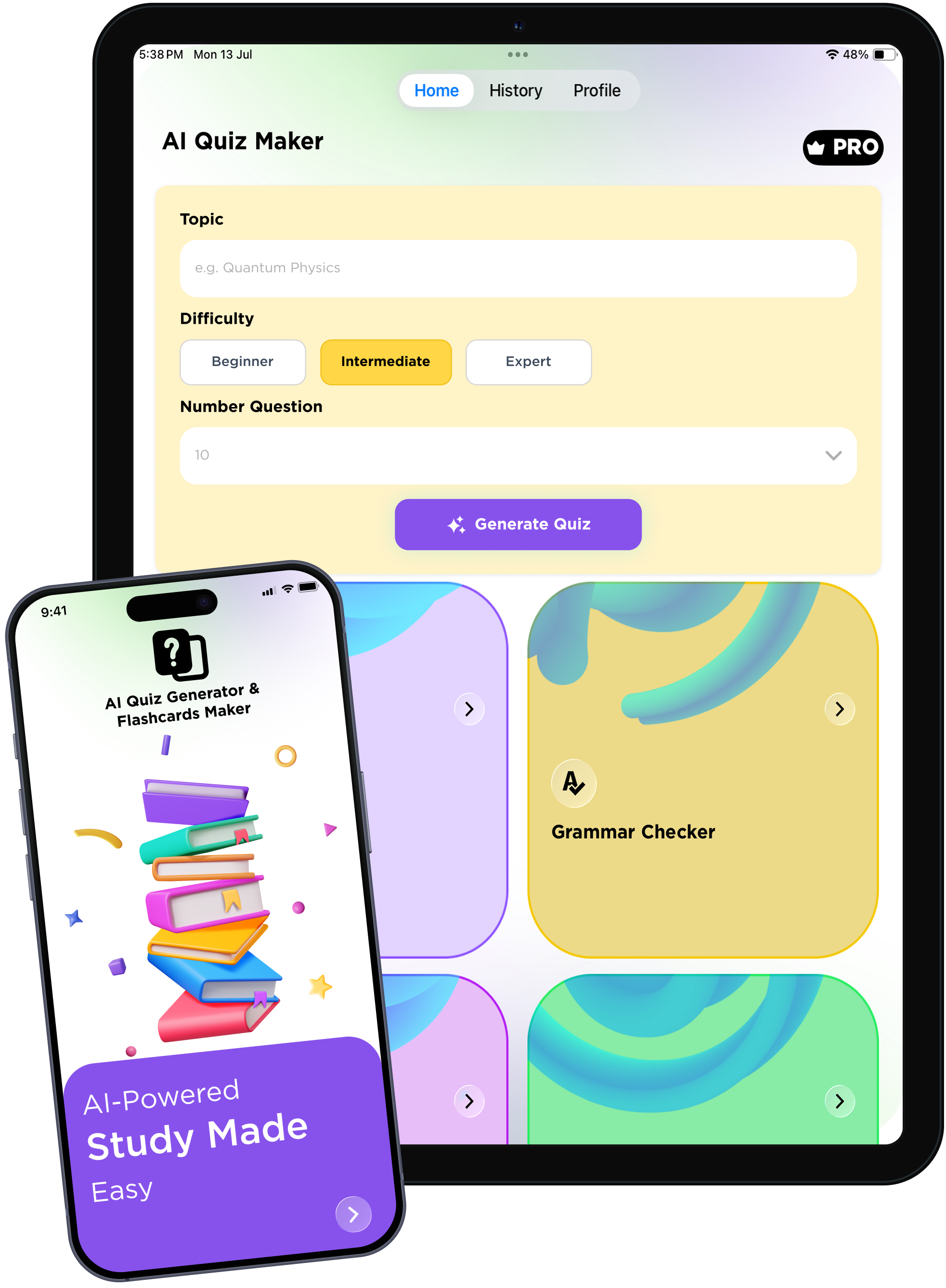 AI Quiz Maker: Grammar Checker