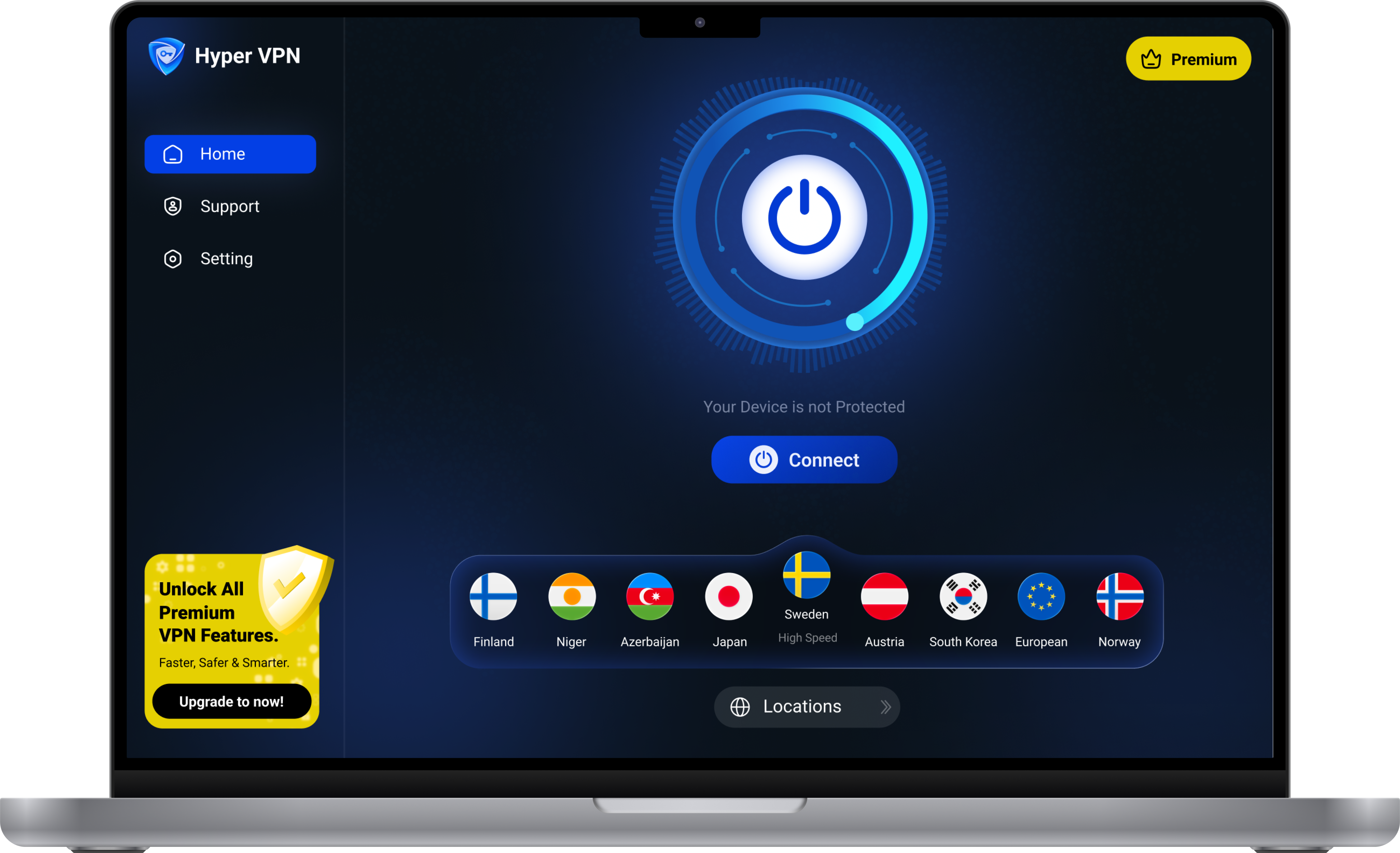 Desktop app screen 1