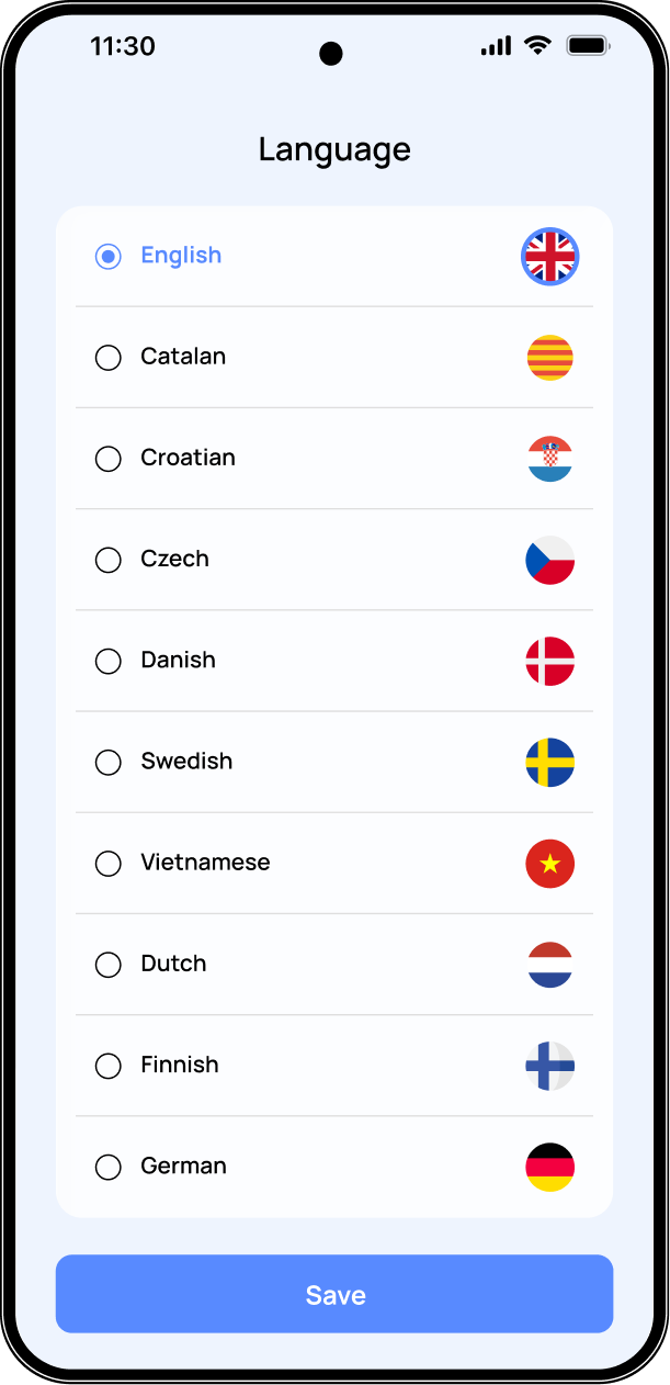 Mobile app screen 7