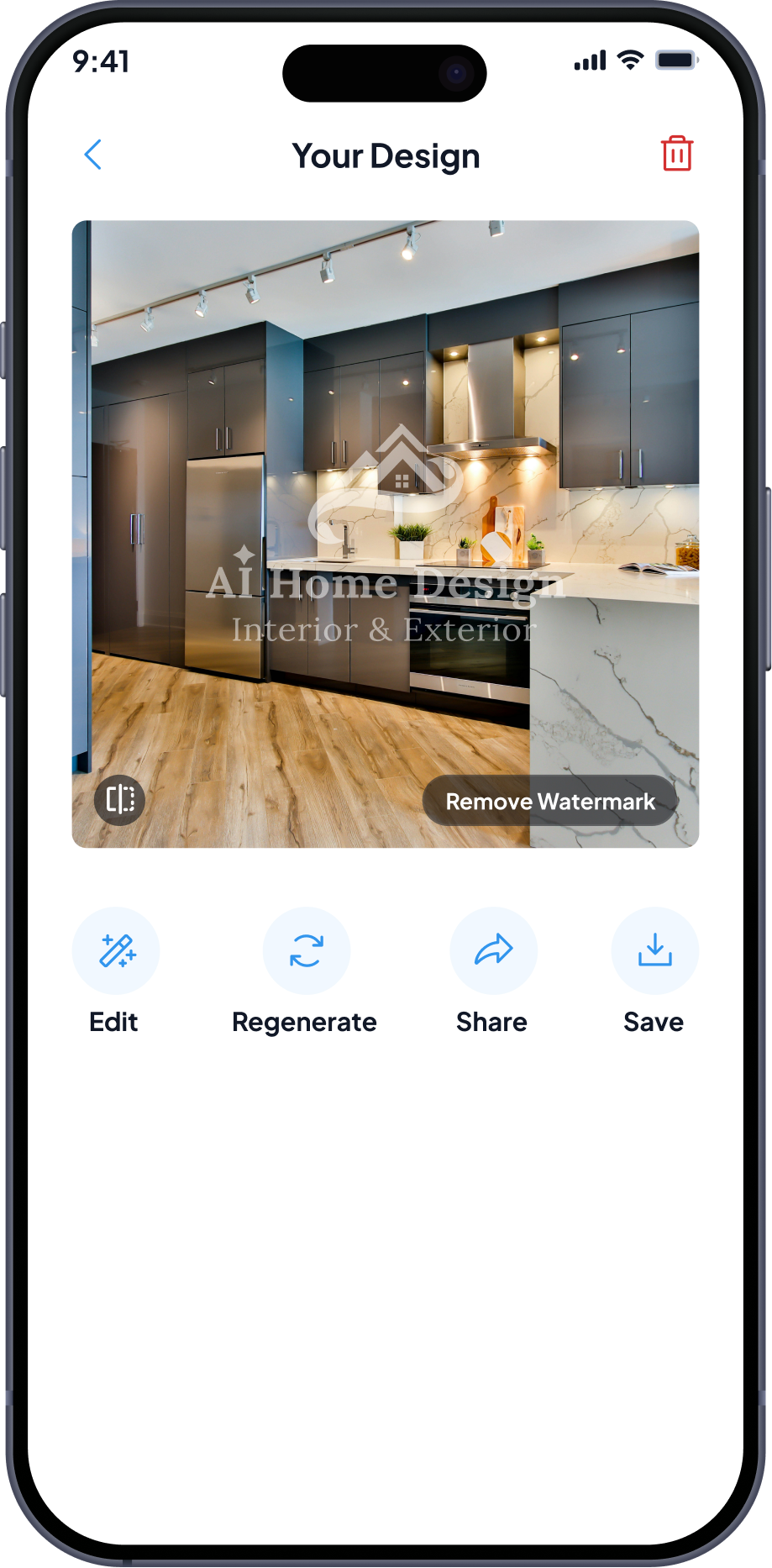 Mobile app screen 4
