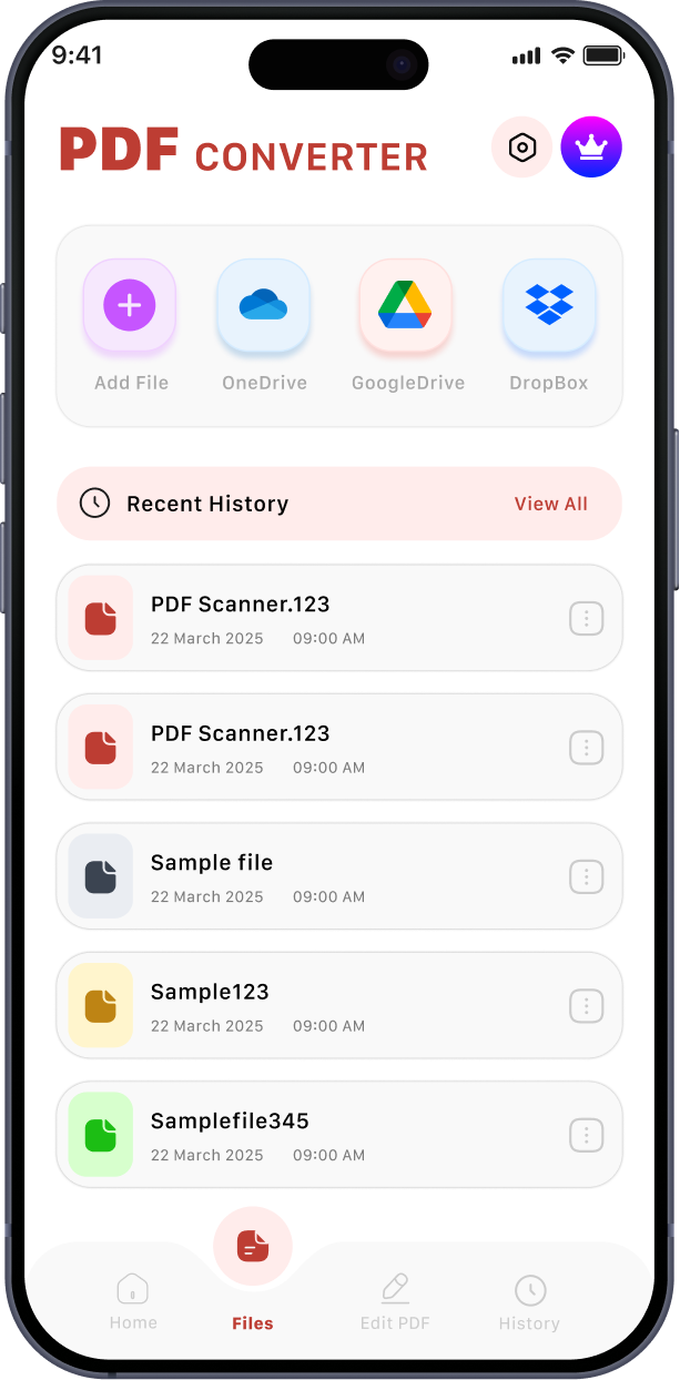 Mobile app screen 3