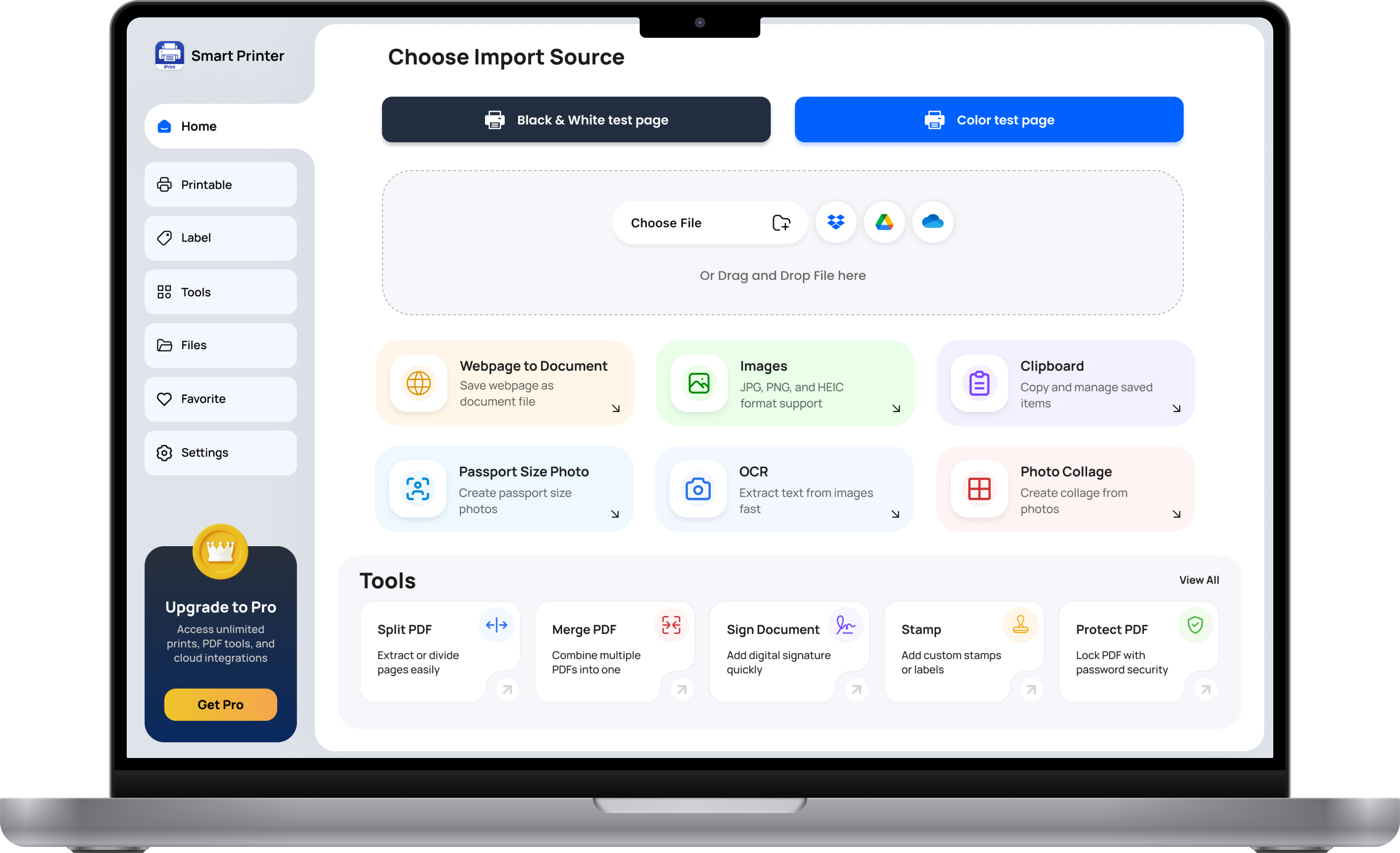 Desktop app screen 2