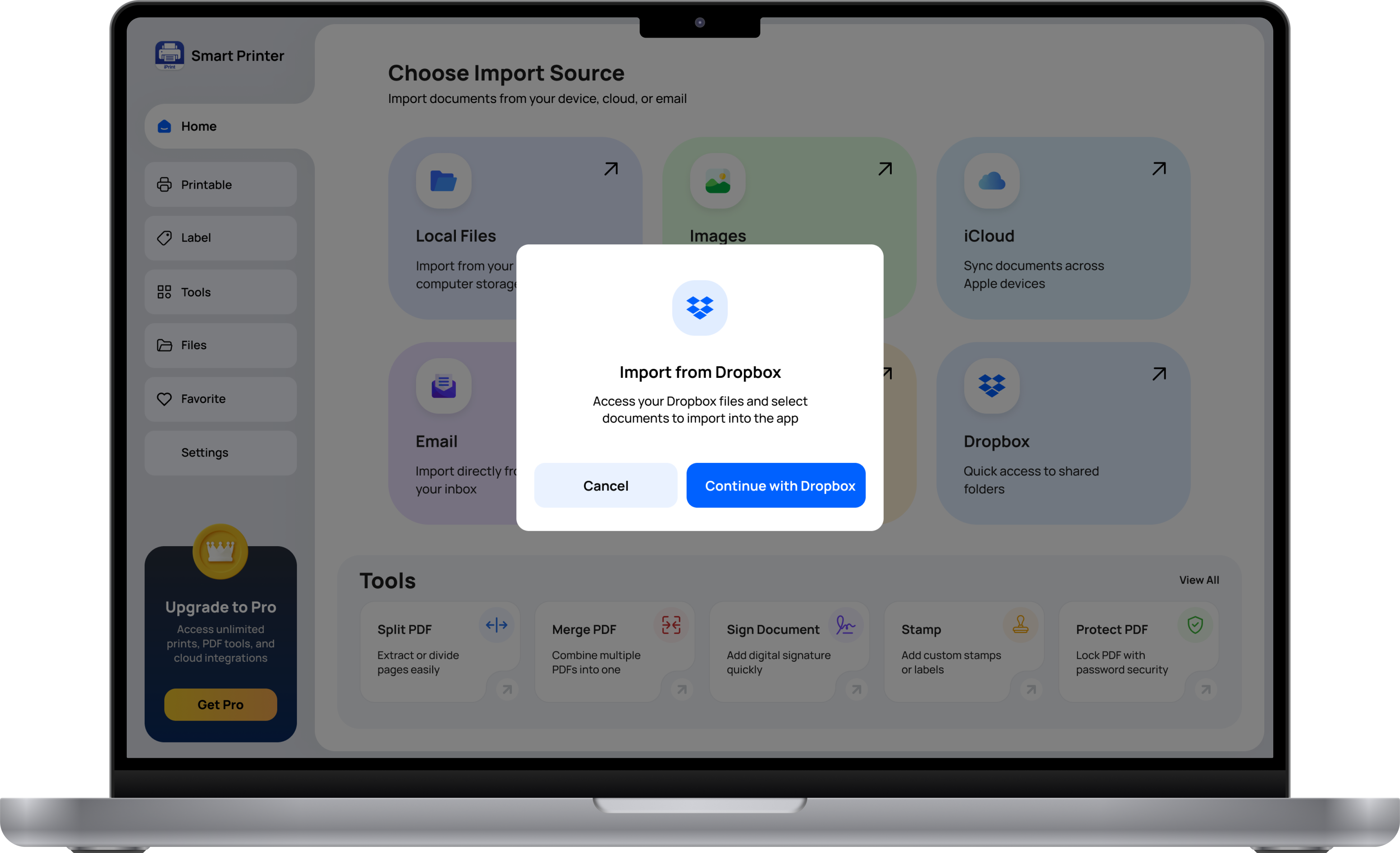 Desktop app screen 4